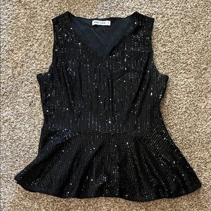 Grace Karin Black Sleeveless Top